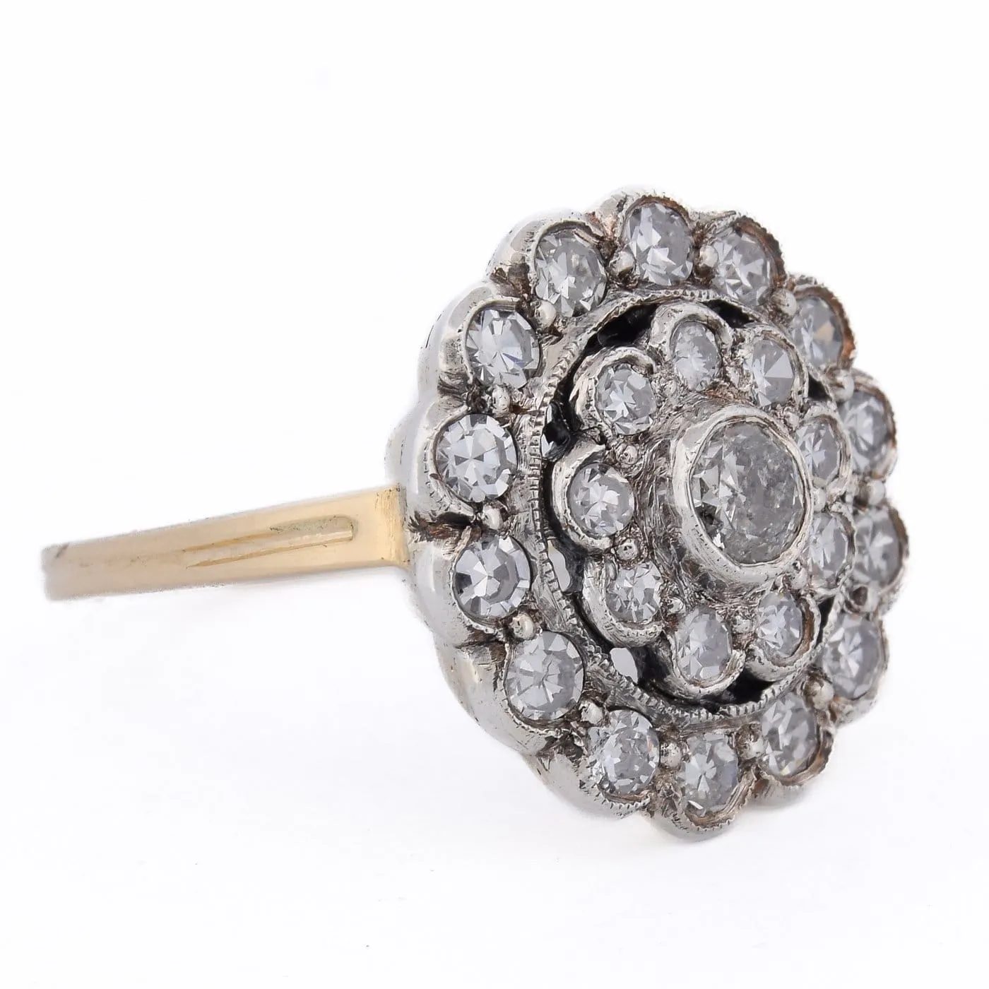 Bague vintage en or 18 ct et diamants sold by 58 Facettes product image thumbnail 3