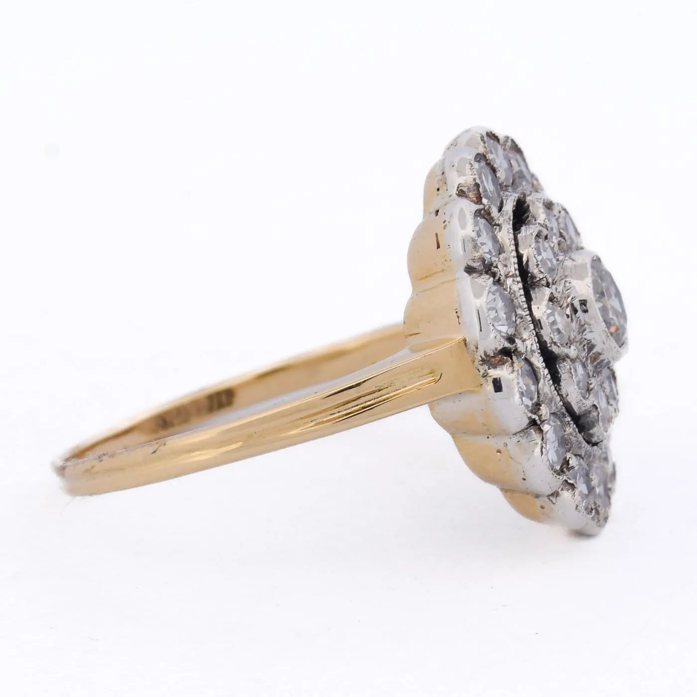 Bague vintage en or 18 ct et diamants sold by 58 Facettes product image thumbnail 4