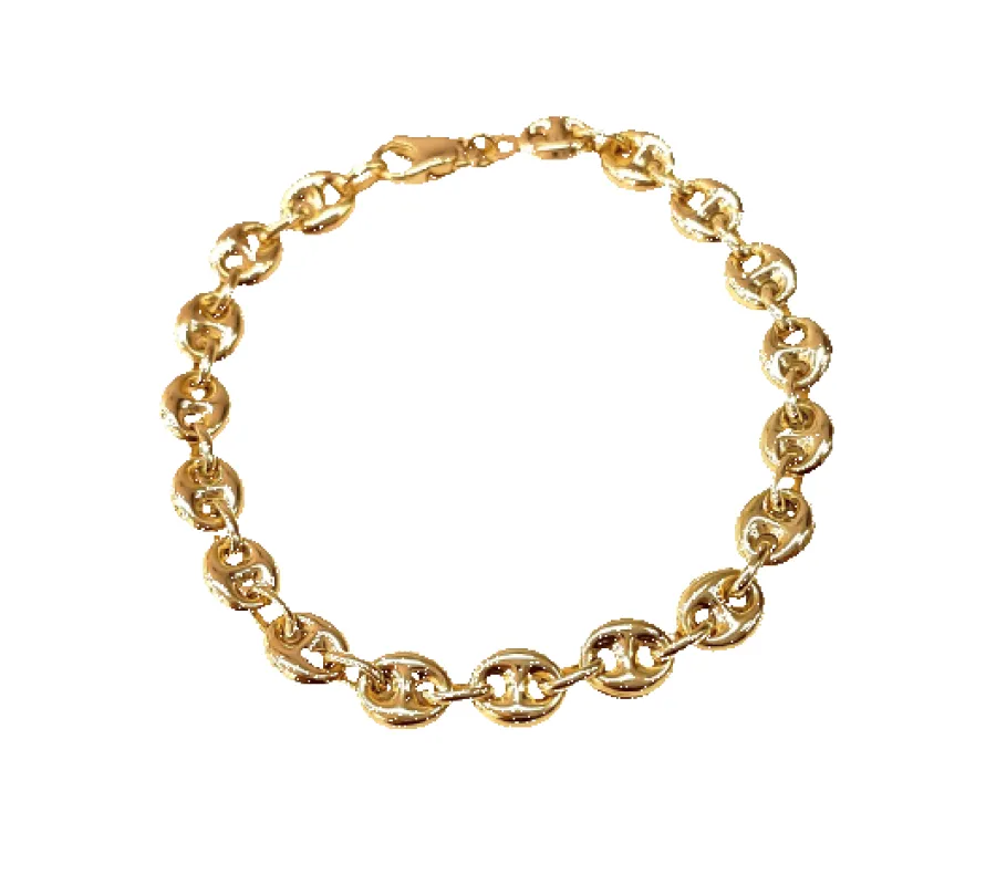 Bracelet grain de café en or jaune 18K made by 58 Facettes