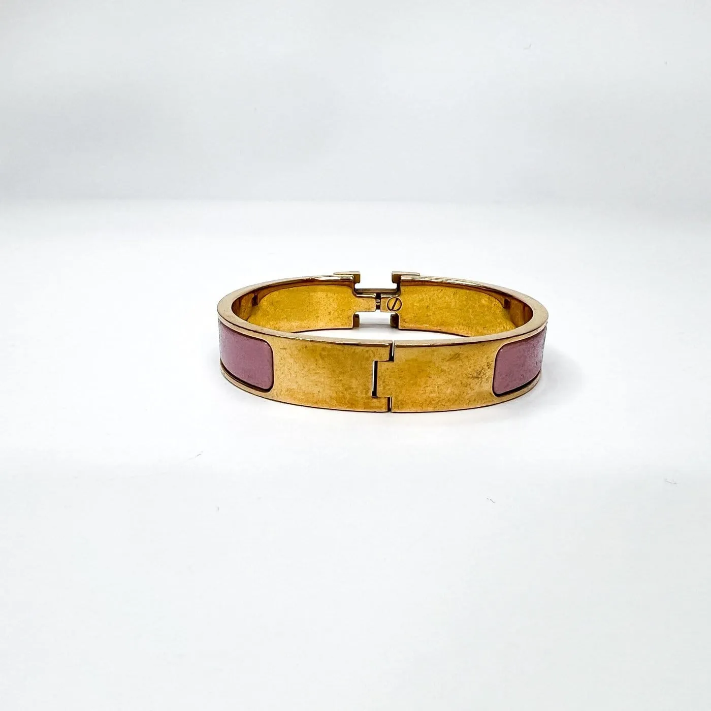 Hermès Clic H - Bracelet en or et émail imprimé sold by 58 Facettes product image thumbnail 3