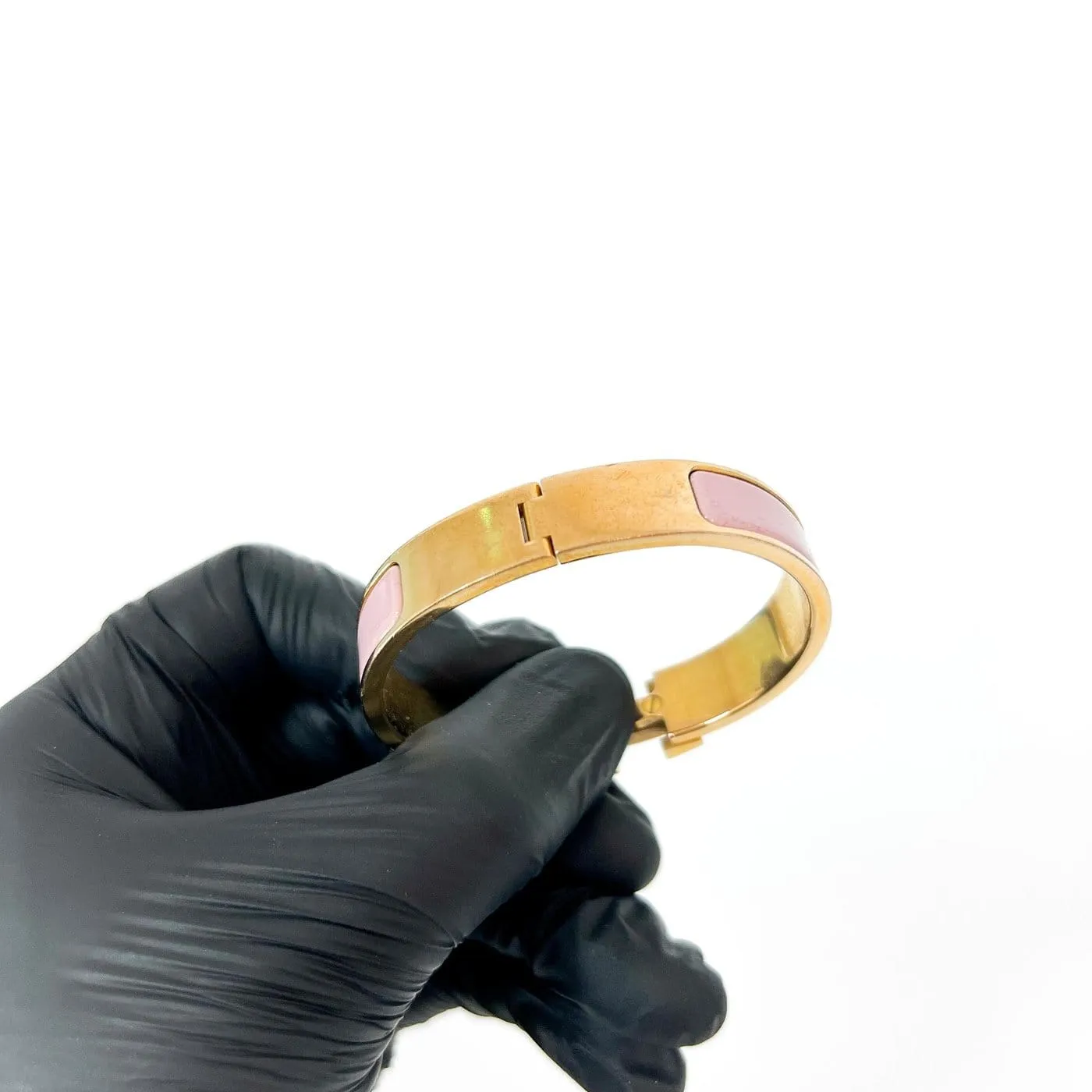 Hermès Clic H - Bracelet en or et émail imprimé sold by 58 Facettes product image thumbnail 5