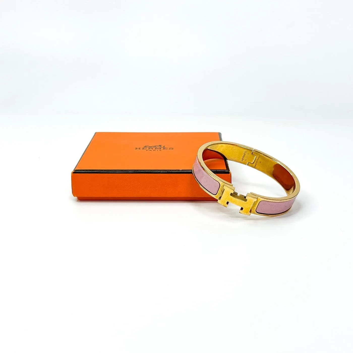 Hermès Clic H - Bracelet en or et émail imprimé sold by 58 Facettes product image thumbnail 2
