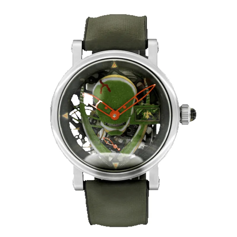 Bellecour - Montre Tête de Mort en acier made by 58 Facettes