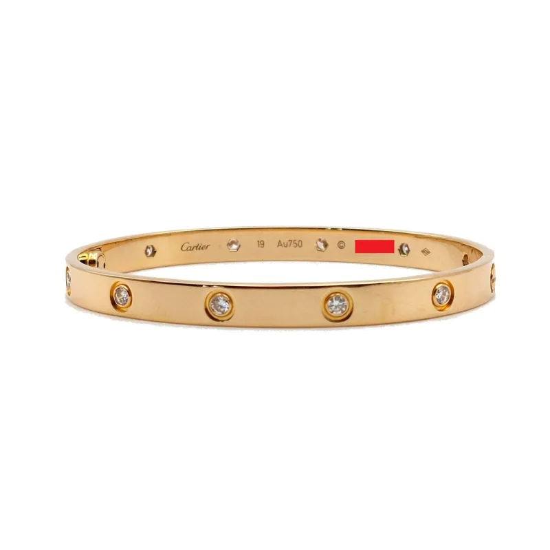Cartier Love - Bracelet en or jaune 18k et diamants made by 58 Facettes