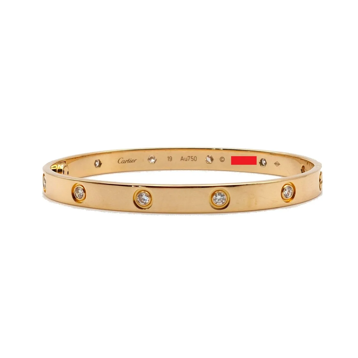 Cartier Love - Bracelet en or jaune 18k et diamants sold by 58 Facettes