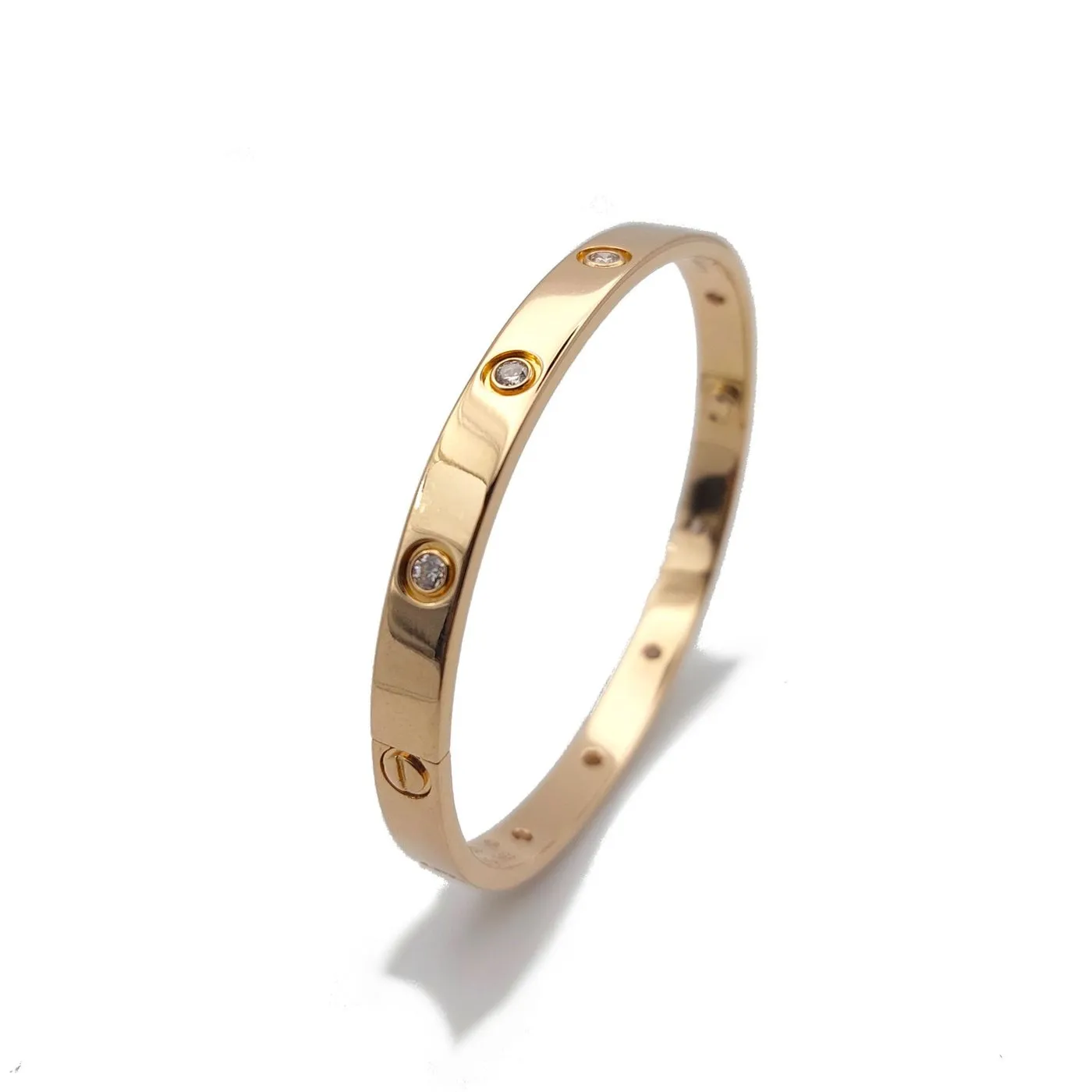 Cartier Love - Bracelet en or jaune 18k et diamants sold by 58 Facettes product image thumbnail 2