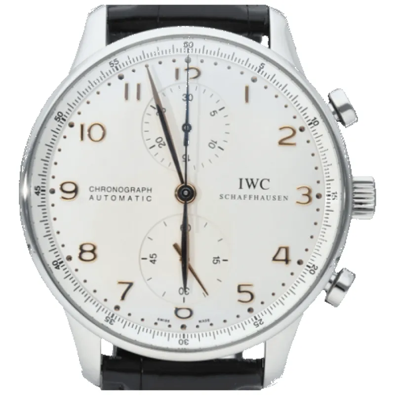 IWC Portuguese - Montre Chronograph en acier made by 58 Facettes