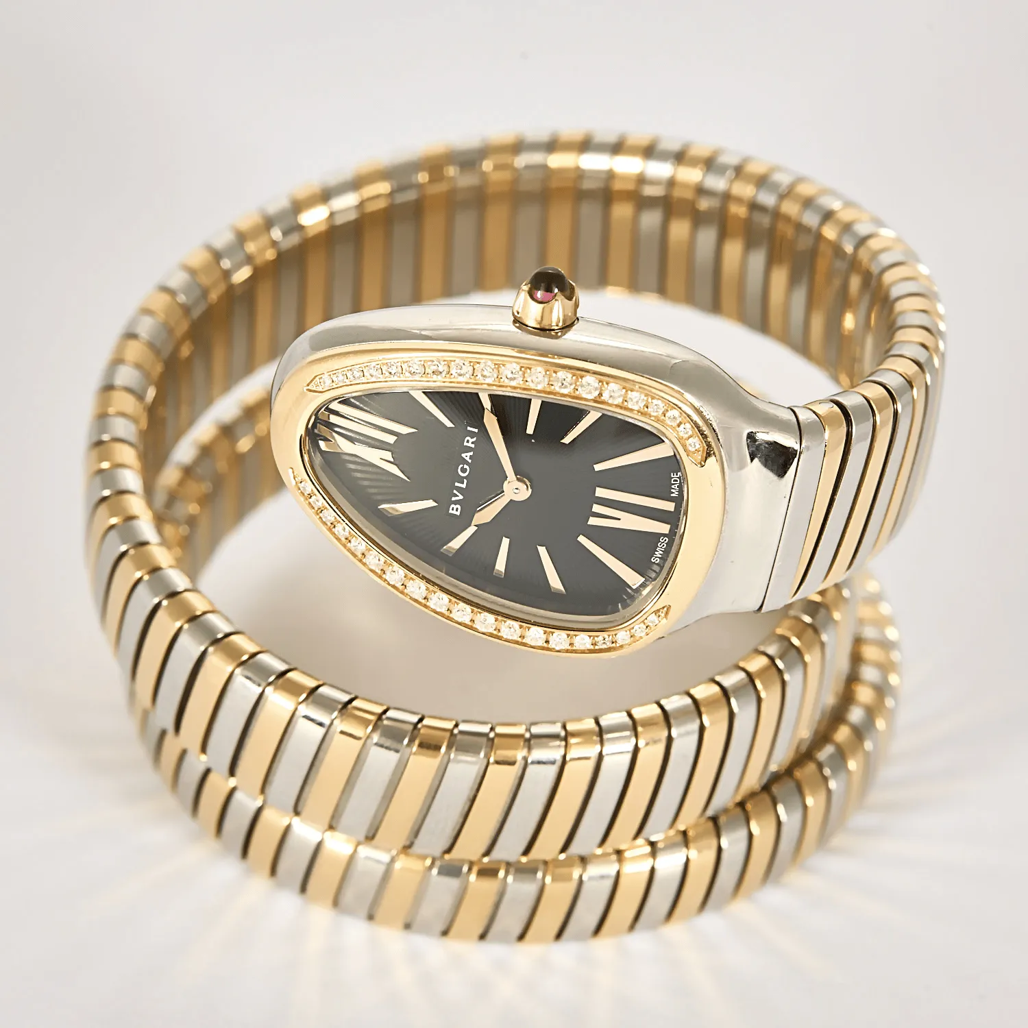 Bulgari - Montre Serpenti Tubogas en or rose et acier sold by 58 Facettes product image thumbnail 5