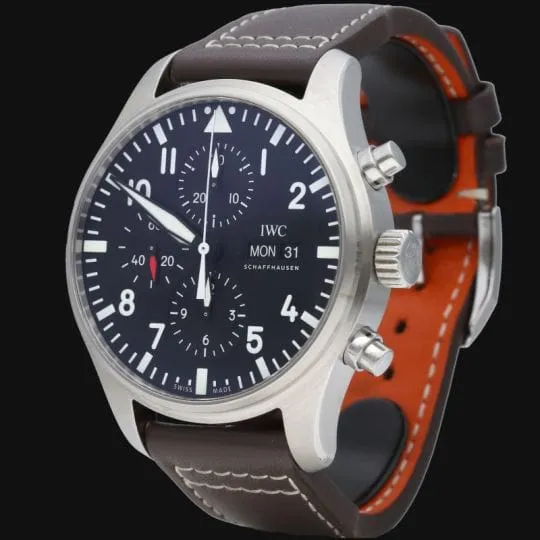 IWC - Montre Pilot Chronograph en acier sold by 58 Facettes product image thumbnail 2