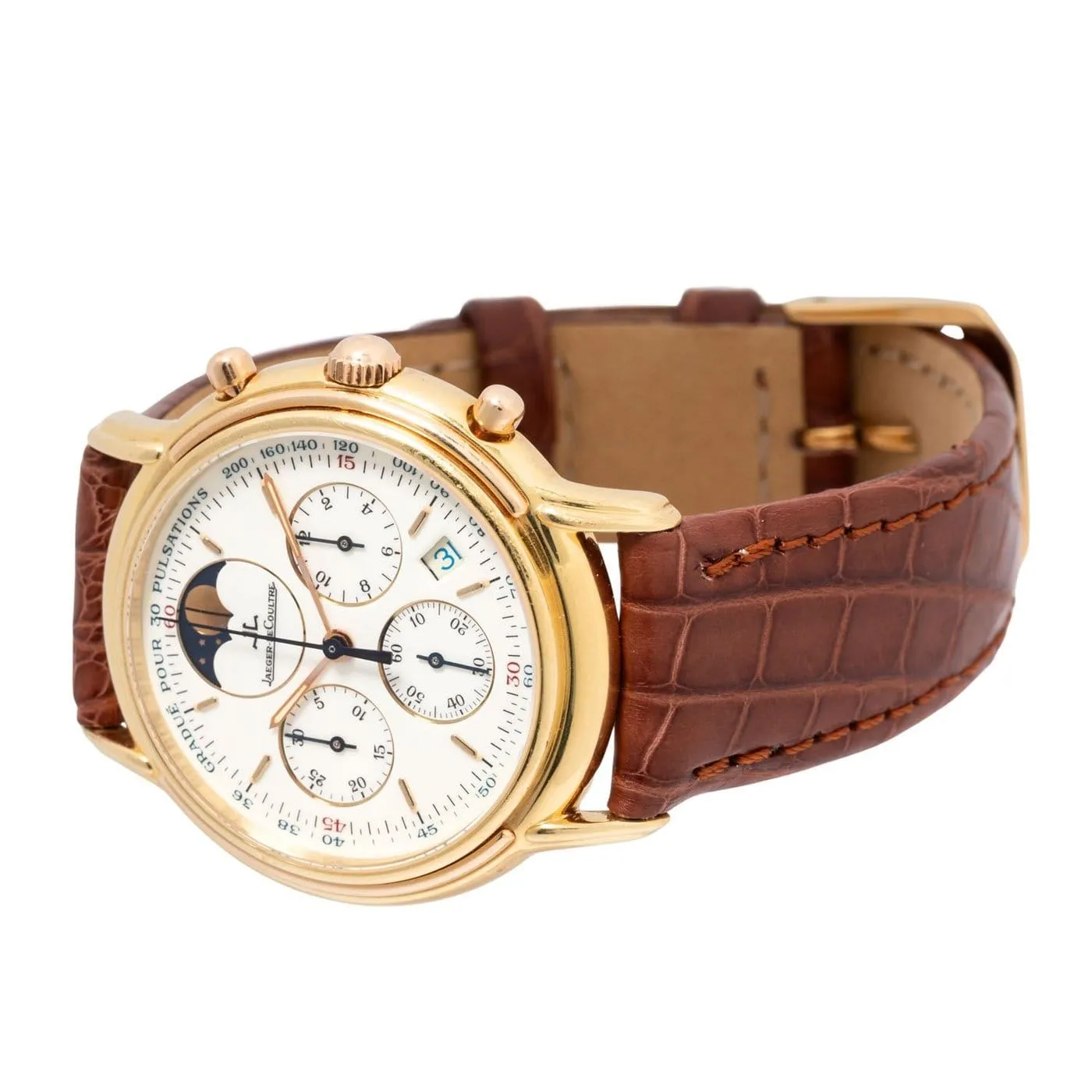 Jaeger-LeCoultre Odysseus - Montre chronographe phase de lune en or 18 carats sold by 58 Facettes product image thumbnail 2