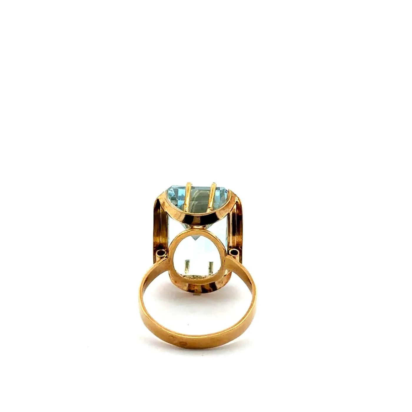 Bague en or jaune et topaze bleue sold by 58 Facettes product image thumbnail 3