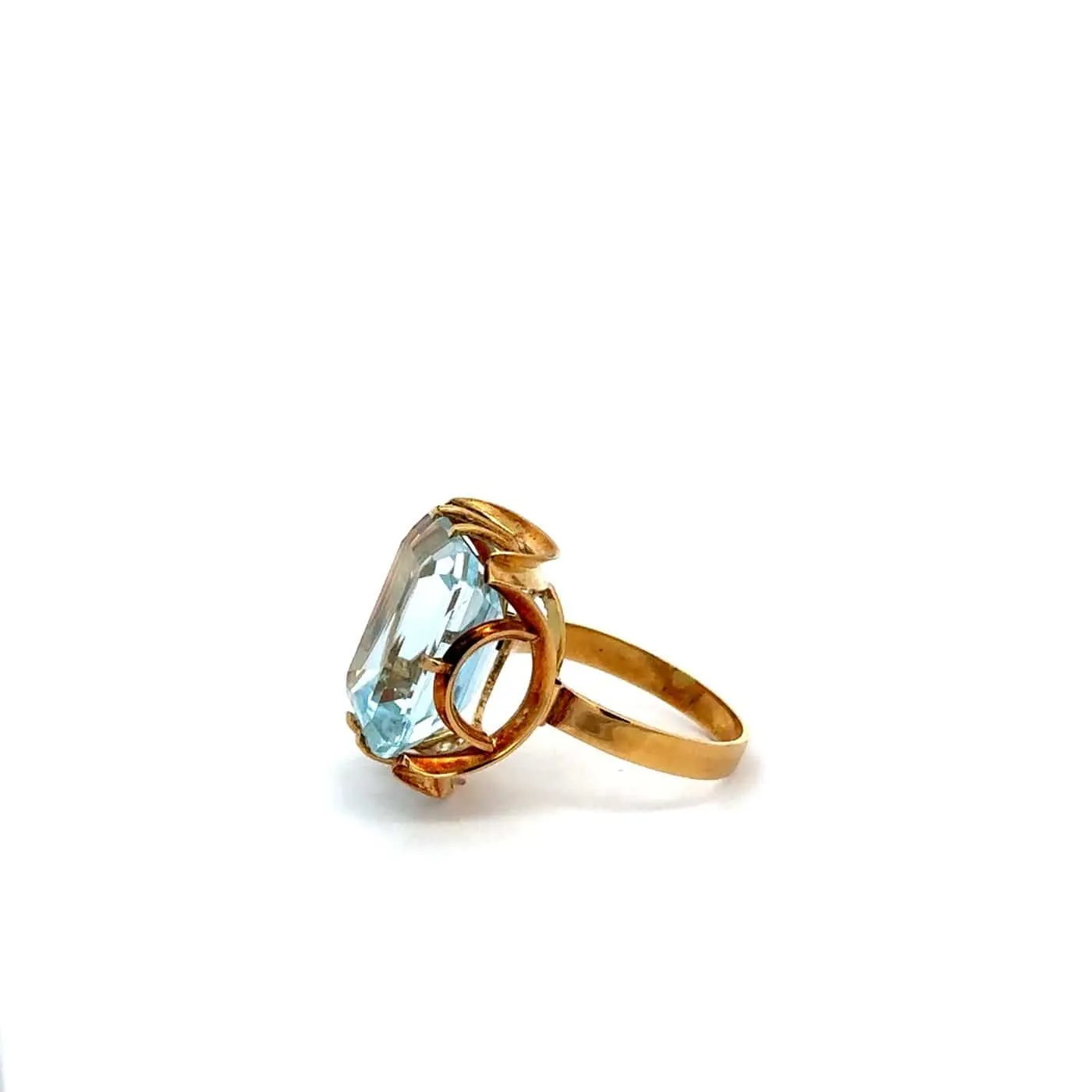 Bague en or jaune et topaze bleue sold by 58 Facettes product image thumbnail 4