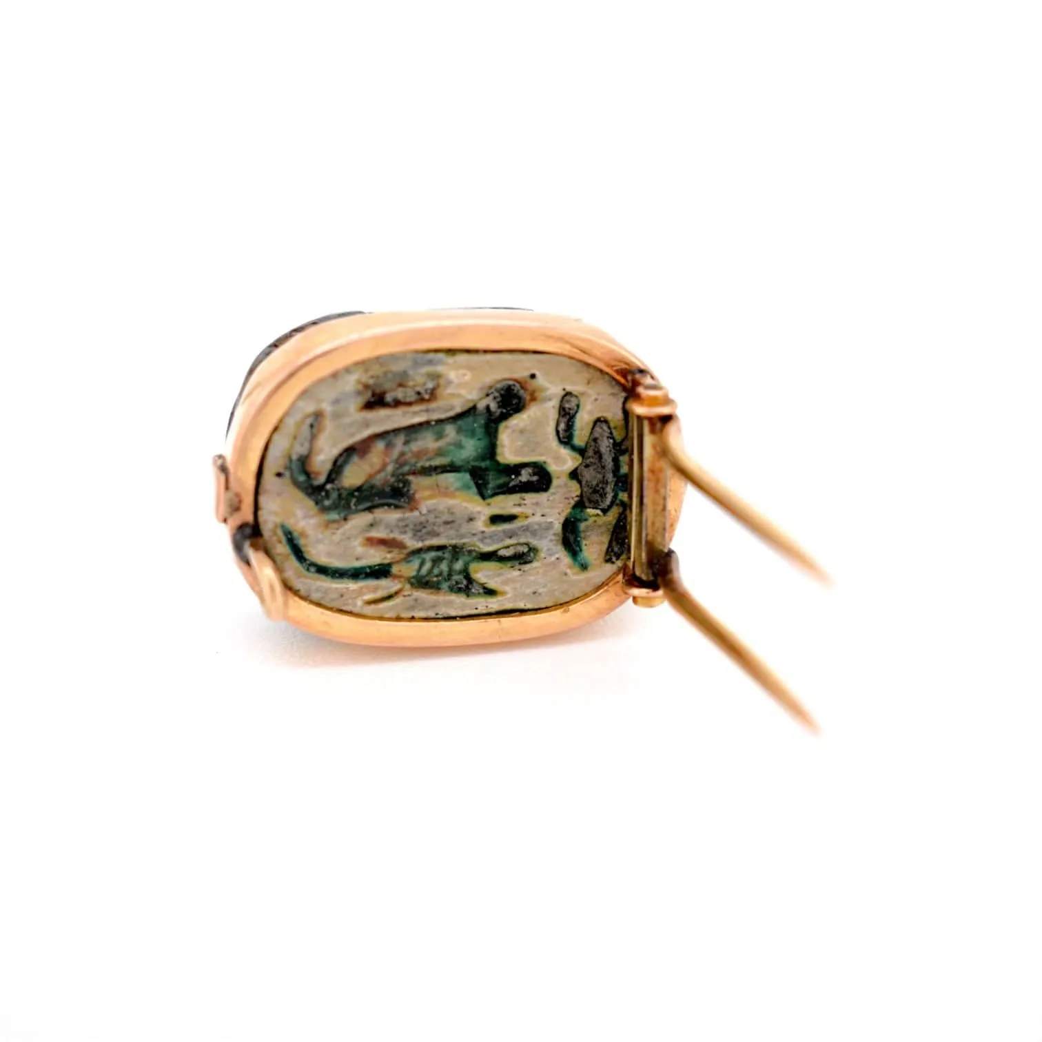 Égypte ancienne - Broche scarabée en or avec hiéroglyphes sold by 58 Facettes product image thumbnail 5