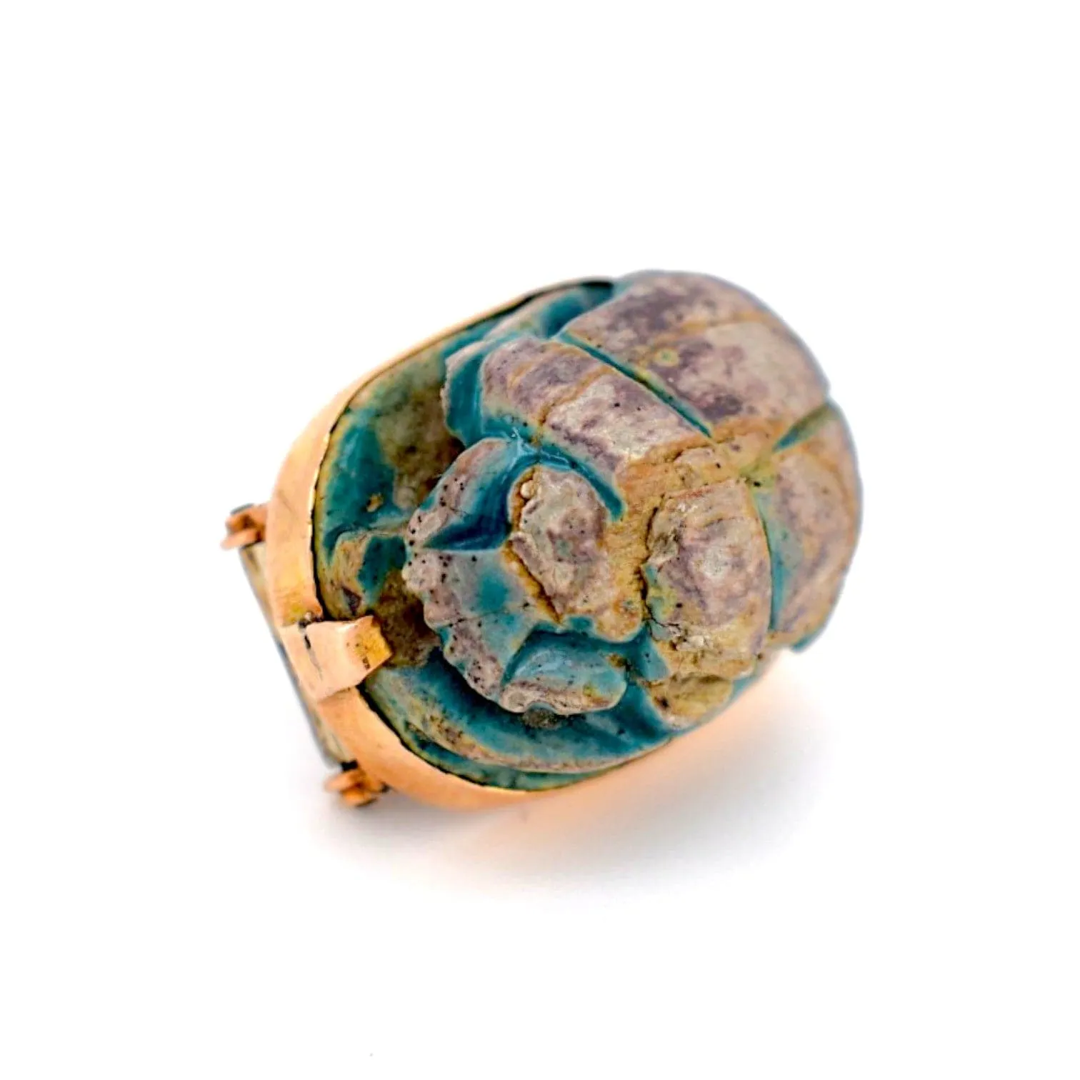 Égypte ancienne - Broche scarabée en or avec hiéroglyphes sold by 58 Facettes product image thumbnail 2