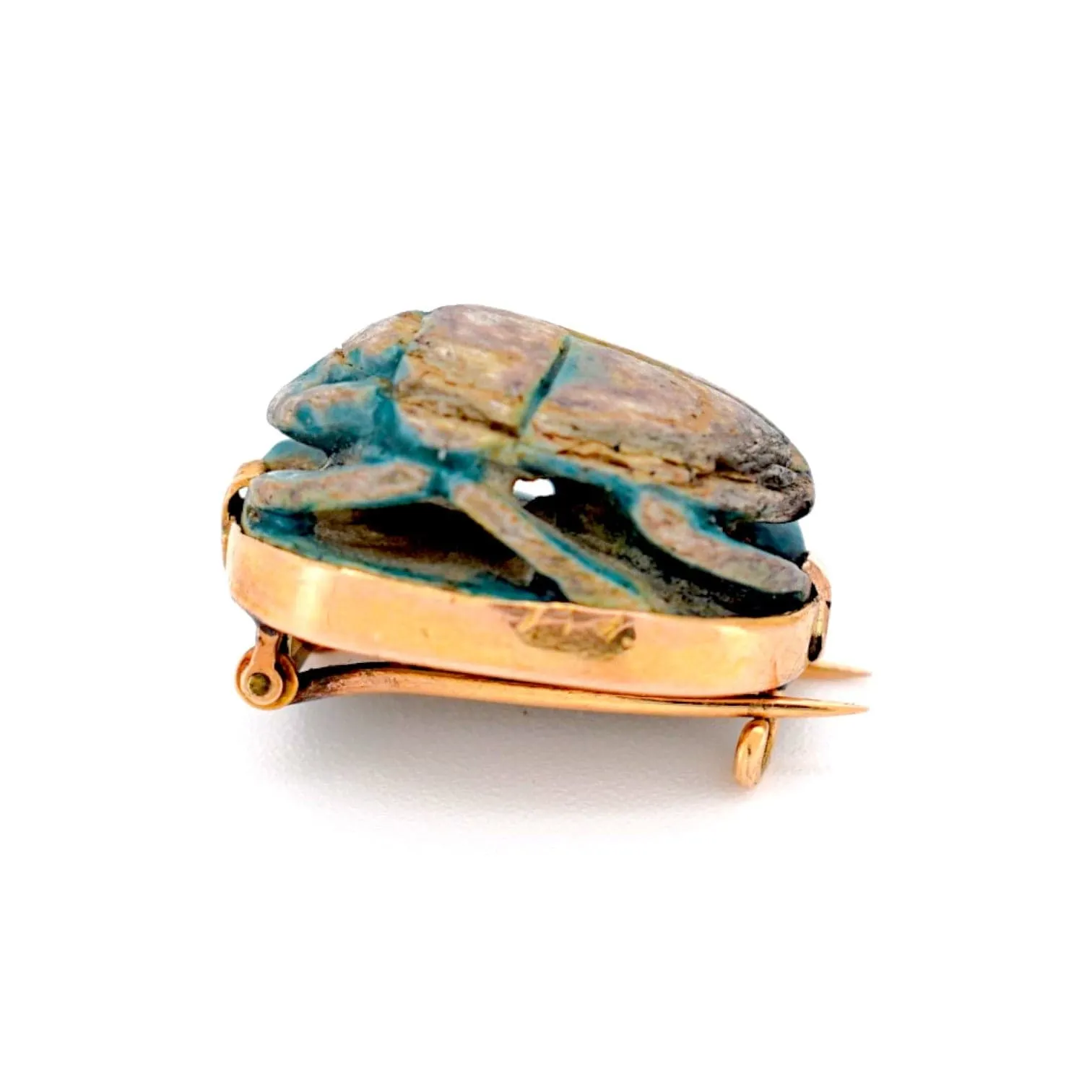 Égypte ancienne - Broche scarabée en or avec hiéroglyphes sold by 58 Facettes product image thumbnail 3