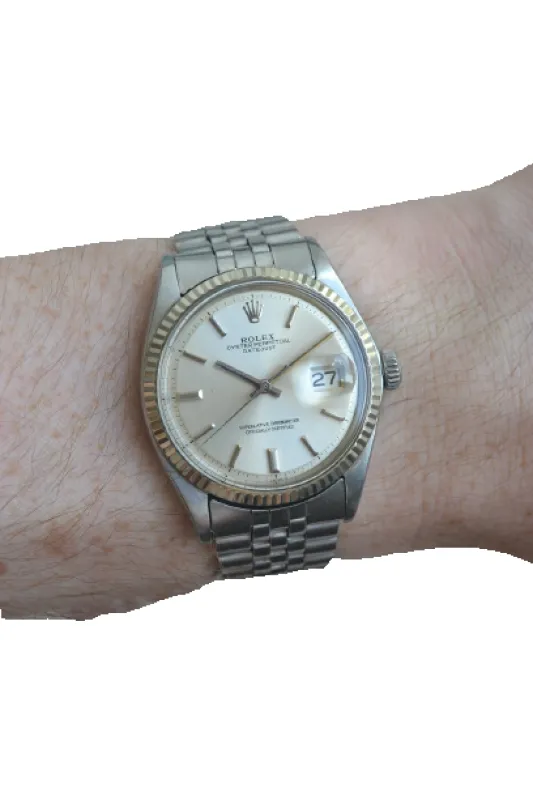 Rolex Datejust - Montre référence 1601 avec bracelet Jubilee made by 58 Facettes