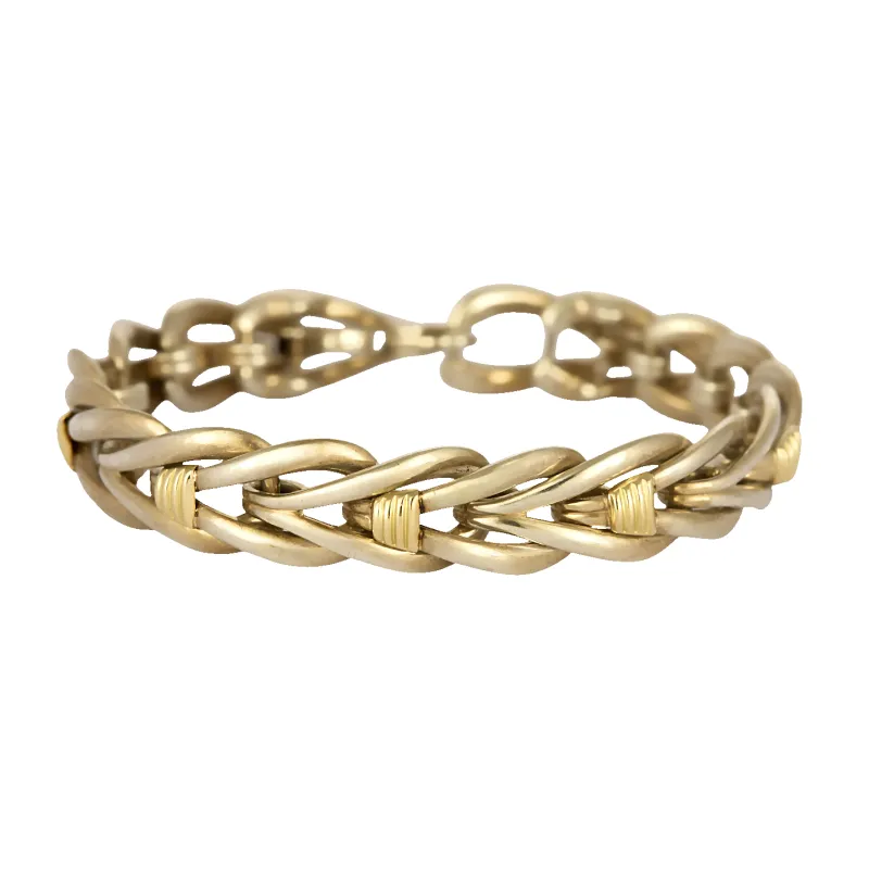 Christofle - Bracelet Or jaune 18k et Argent made by 58 Facettes
