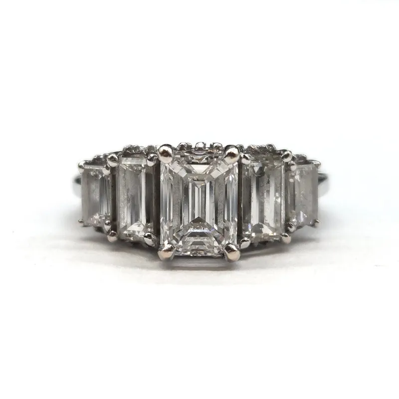 Bague en or blanc 18K et diamants made by 58 Facettes
