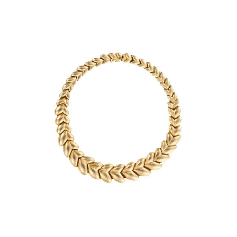 Tiffany & Co. - Collier feuilles en or jaune 18K made by 58 Facettes