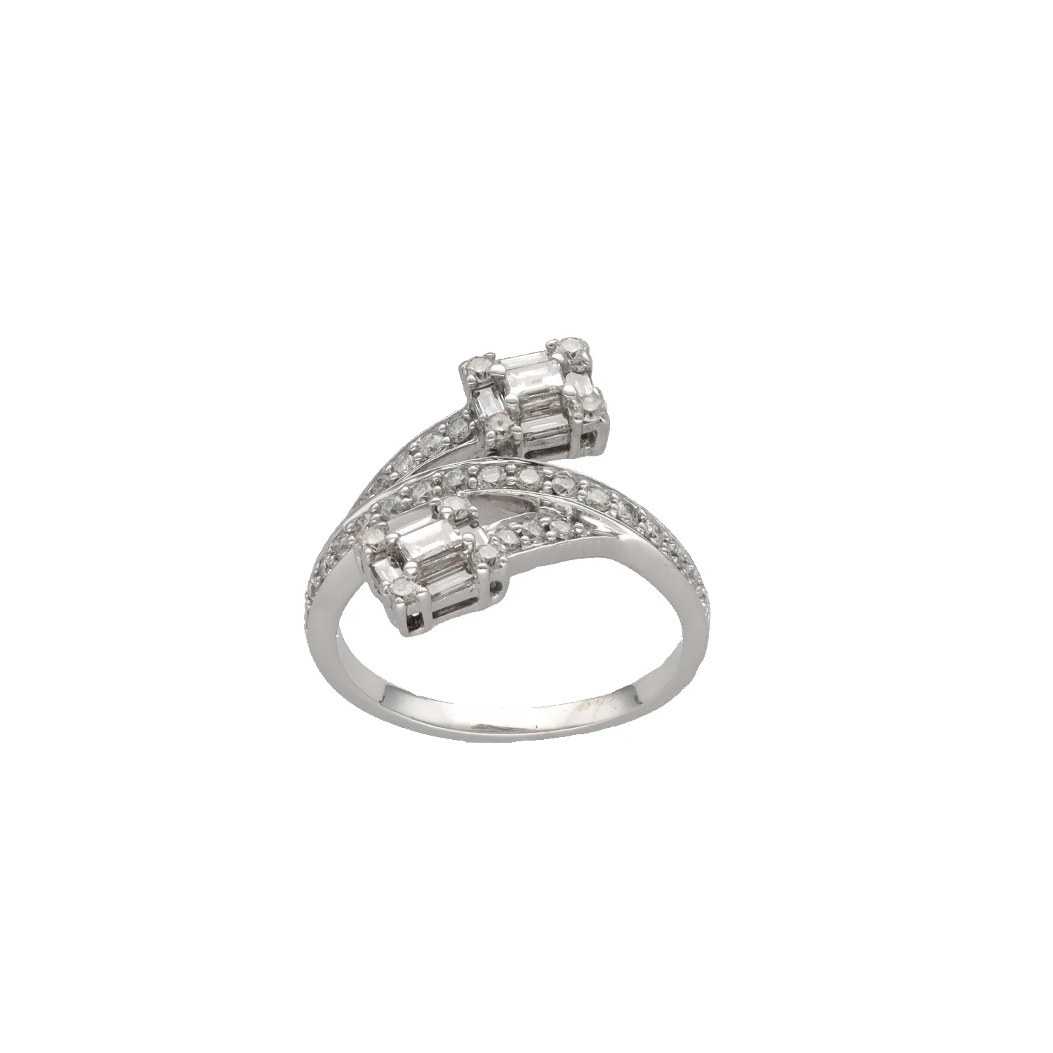 Bague en or gris 18k et diamants 0,50 ct sold by 58 Facettes