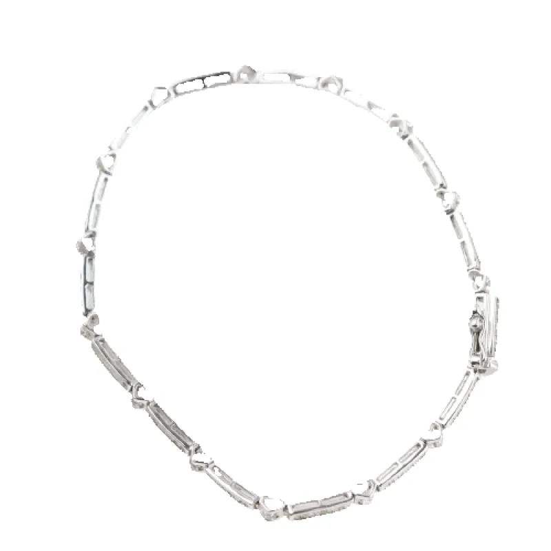 Bracelet en or blanc 18K et diamants 1,06 ct made by 58 Facettes