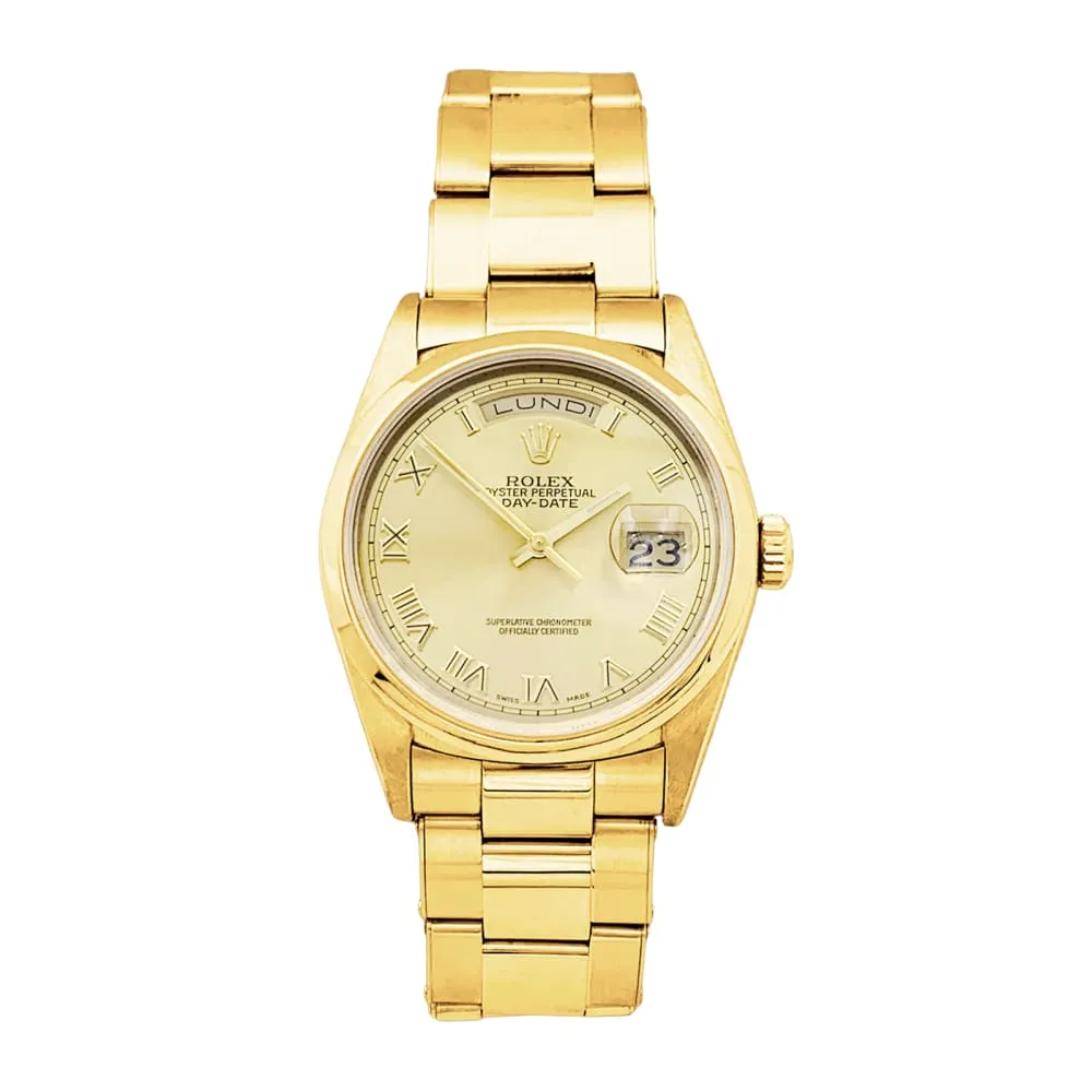 Rolex Oyster Perpetual Day-Date - Montre en or jaune sold by 58 Facettes