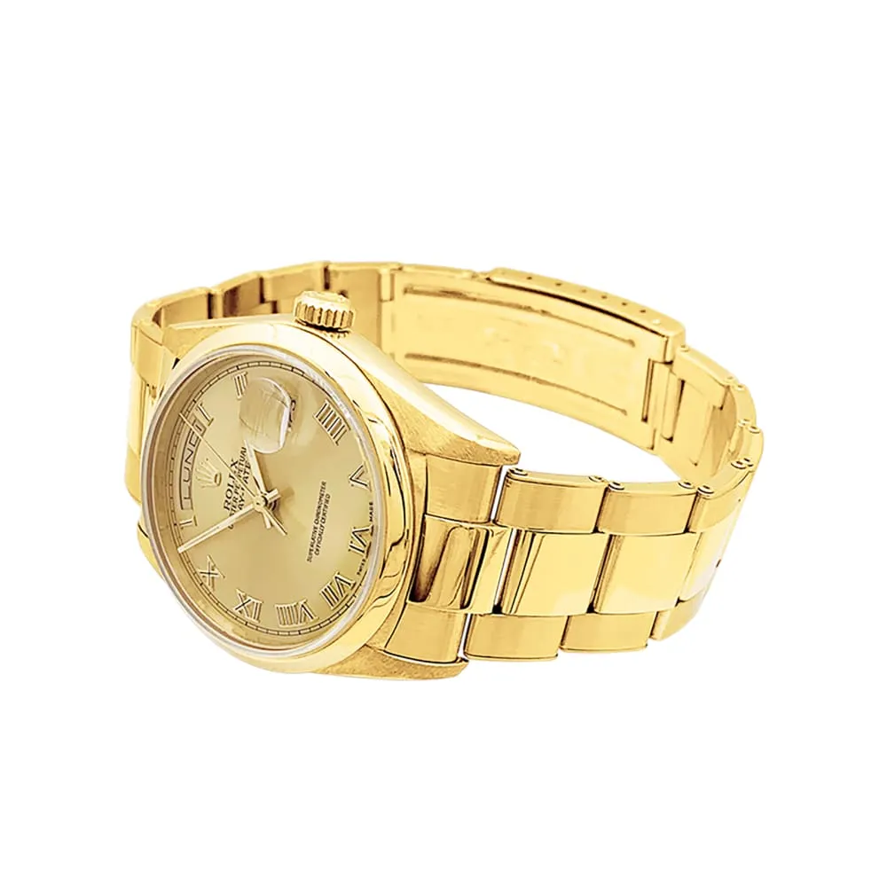 Rolex Oyster Perpetual Day-Date - Montre en or jaune sold by 58 Facettes product image thumbnail 2