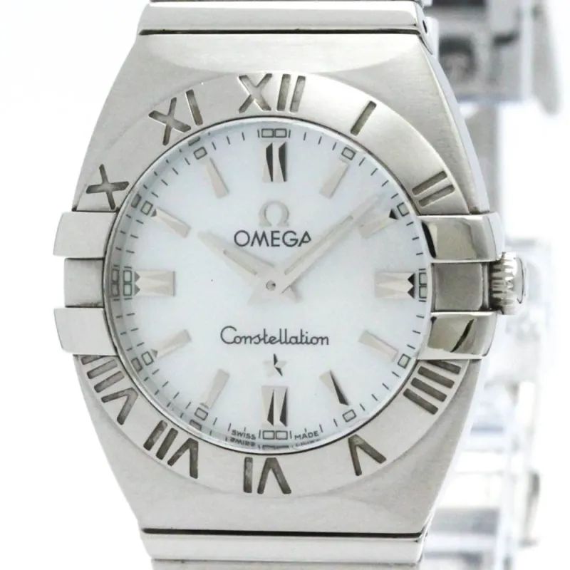 Omega Constellation Double Eagle - Montre quartz en acier inoxydable made by 58 Facettes