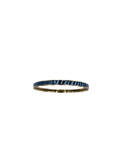 Hermès - Bracelet jonc en plaqué or et émail sold by 58 Facettes