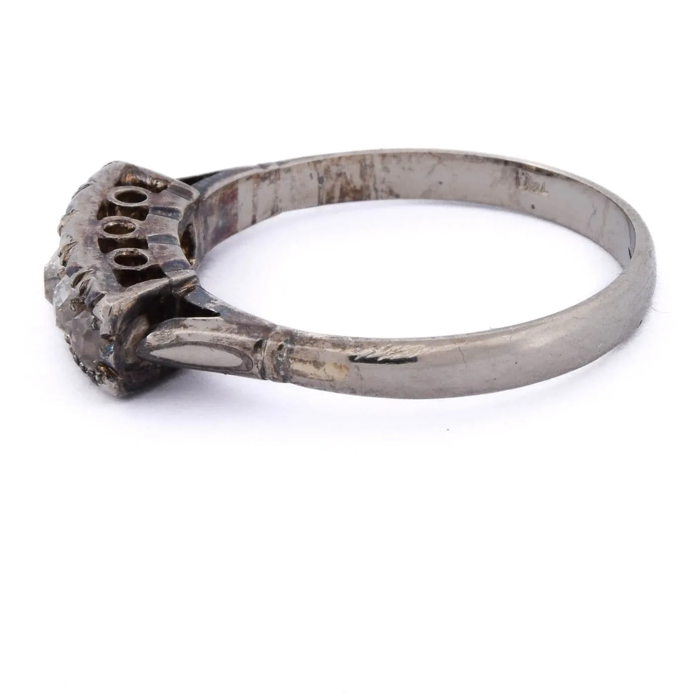 Bague ancienne en or blanc 18 ct et diamants sold by 58 Facettes product image thumbnail 5