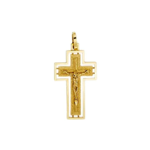 Pendentif croix avec Jésus en or jaune sold by 58 Facettes