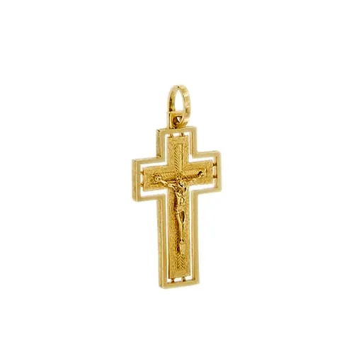 Pendentif croix avec Jésus en or jaune sold by 58 Facettes product image thumbnail 2
