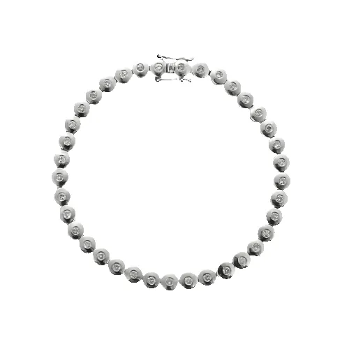 Bracelet ligne en or blanc et diamants sold by 58 Facettes