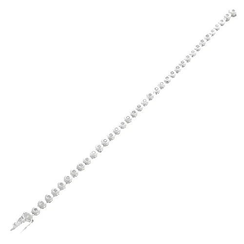 Bracelet ligne en or blanc et diamants sold by 58 Facettes product image thumbnail 3