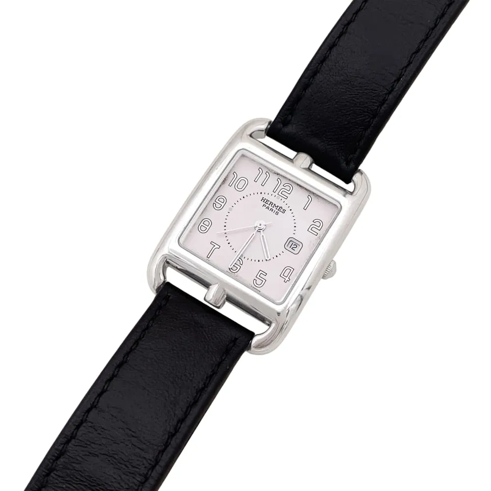 Hermès Cape Cod - Montre grand modèle en acier et cuir sold by 58 Facettes product image thumbnail 4
