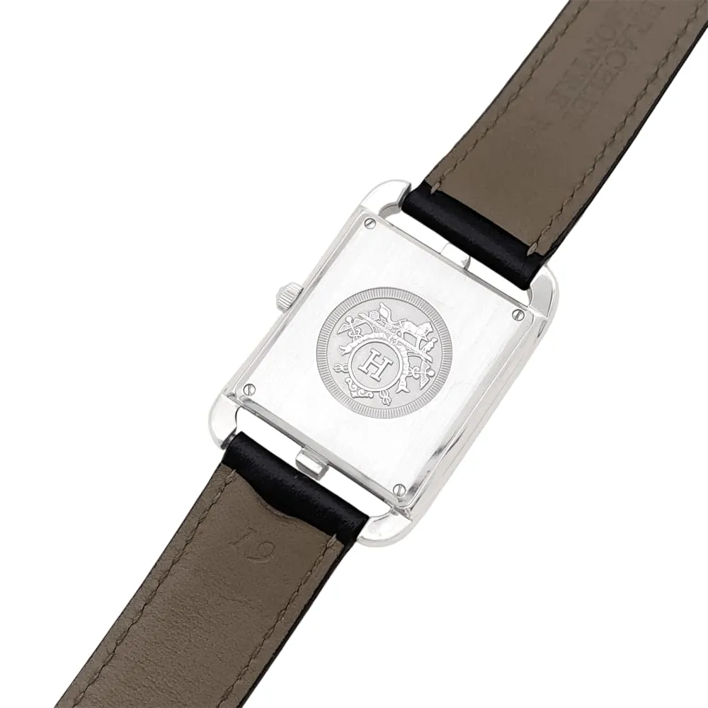 Hermès Cape Cod - Montre grand modèle en acier et cuir sold by 58 Facettes product image thumbnail 5