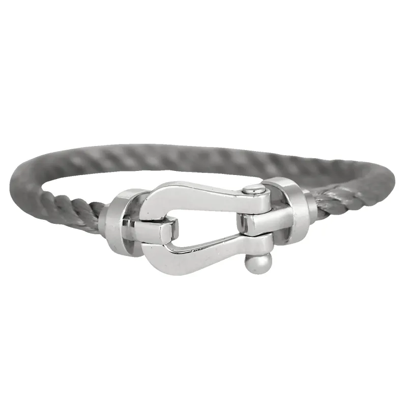 FRED - FORCE 10 - Grand modèle Bracelet en Or blanc 18k made by 58 Facettes