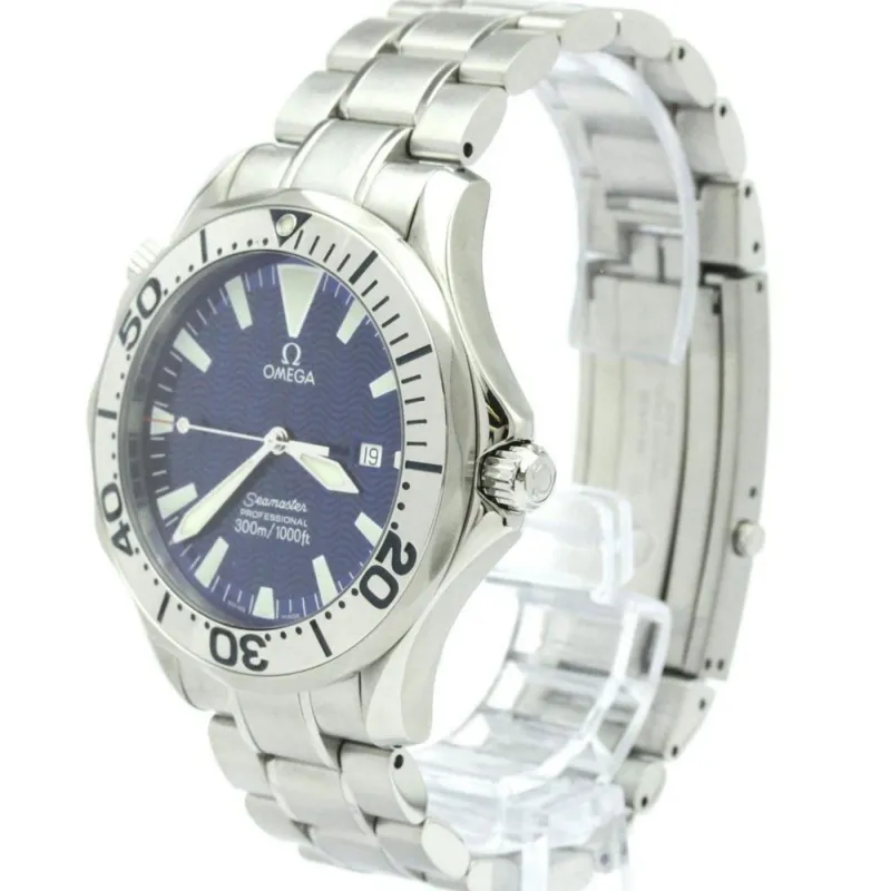 Omega Seamaster Professional 300M - Montre quartz en acier inoxydable made by 58 Facettes