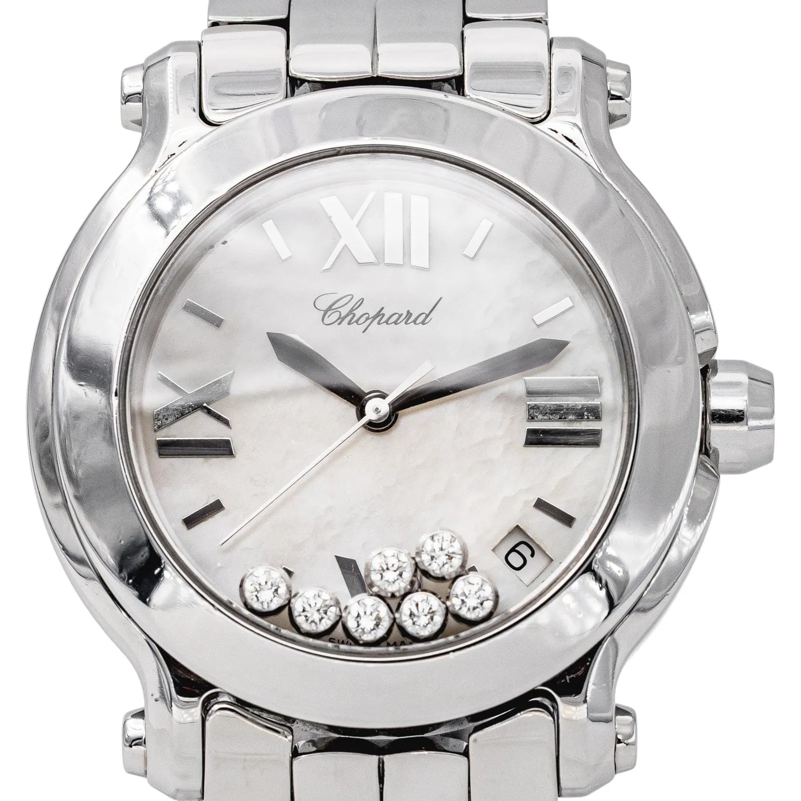 Chopard Happy Sport - Montre en acier et diamants sold by 58 Facettes product image thumbnail 4