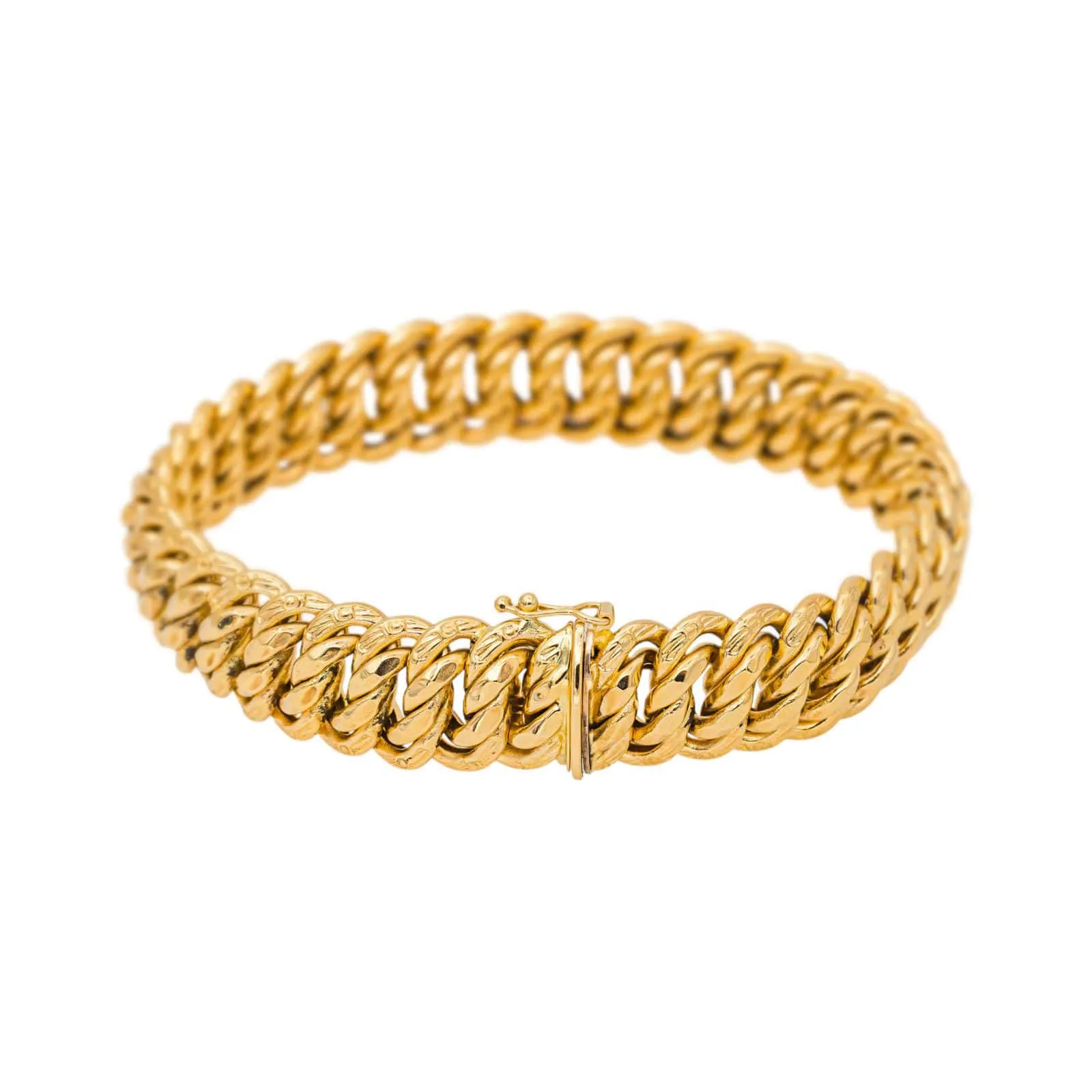 Bracelet maille américaine en or jaune sold by 58 Facettes product image thumbnail 3