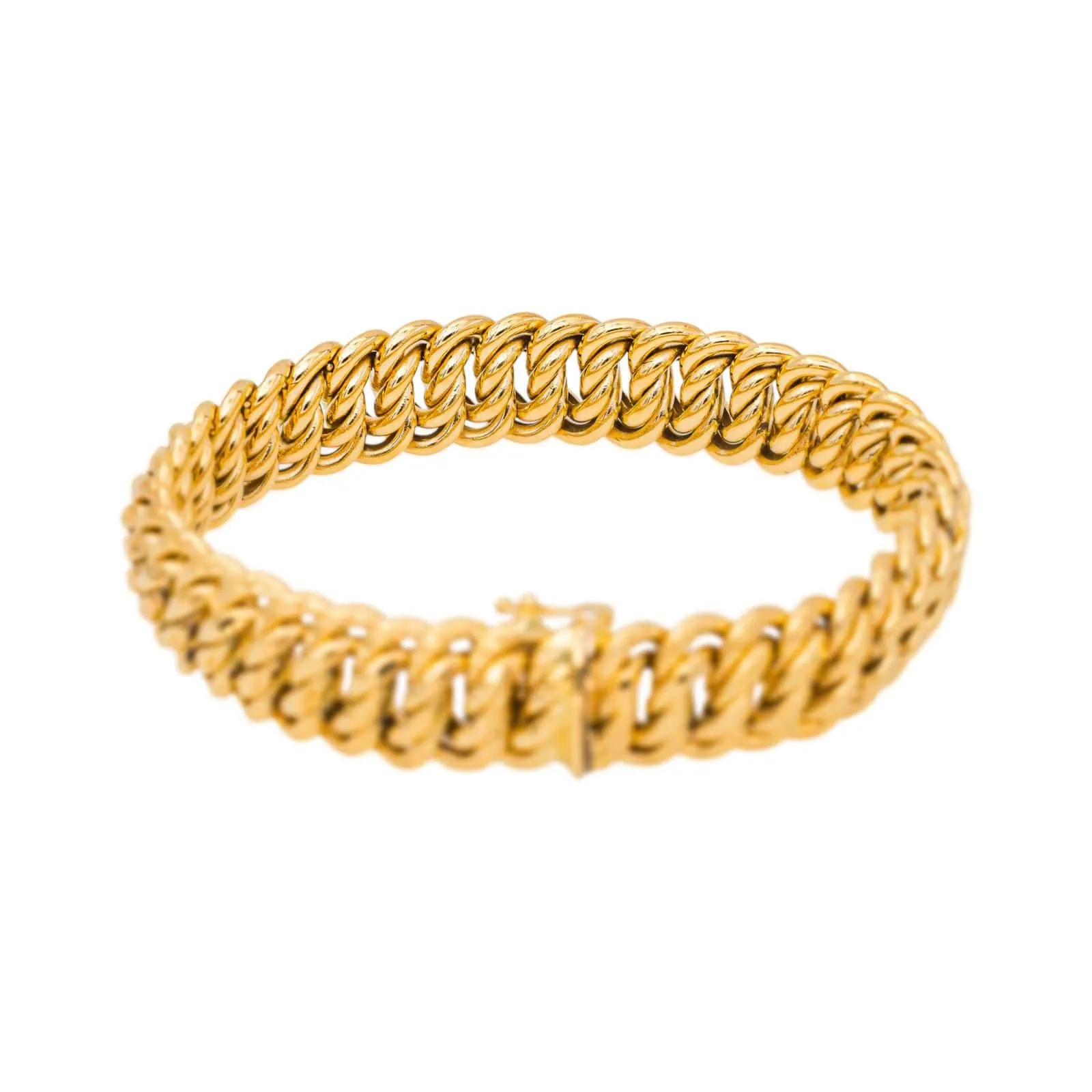 Bracelet maille américaine en or jaune sold by 58 Facettes product image thumbnail 4