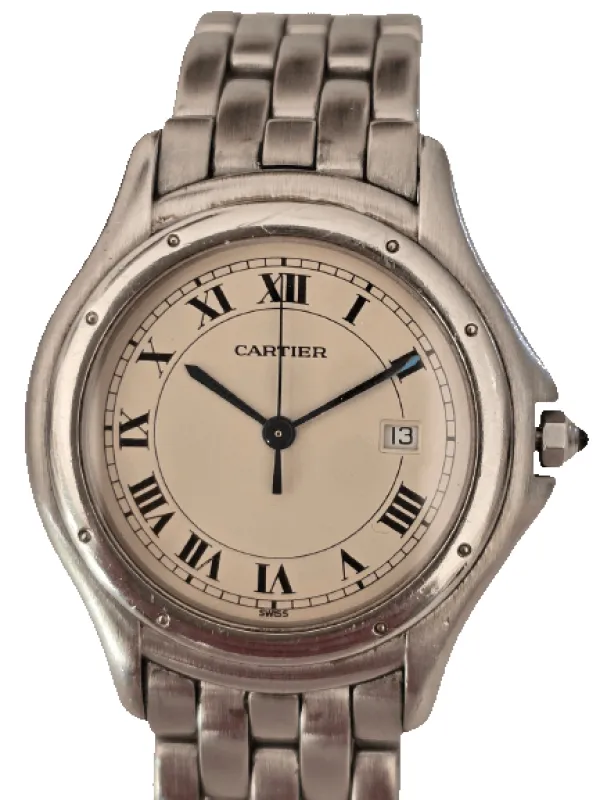 Cartier Panthère Cougar - Montre en acier inoxydable à quartz made by 58 Facettes