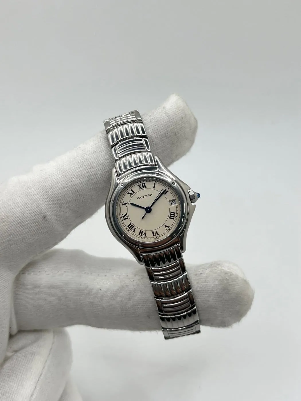Cartier Cougar - Montre quartz en acier sold by 58 Facettes product image thumbnail 2