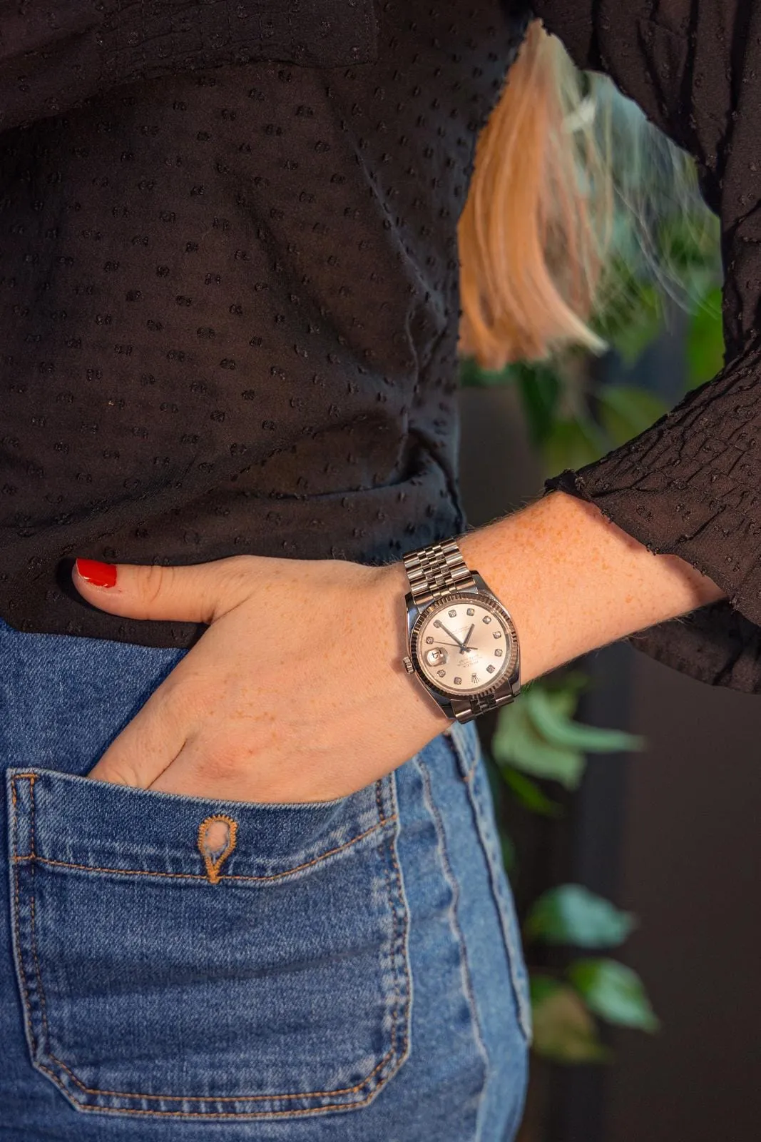 Rolex Datejust - Montre en acier, or blanc et diamants sold by 58 Facettes product image thumbnail 2