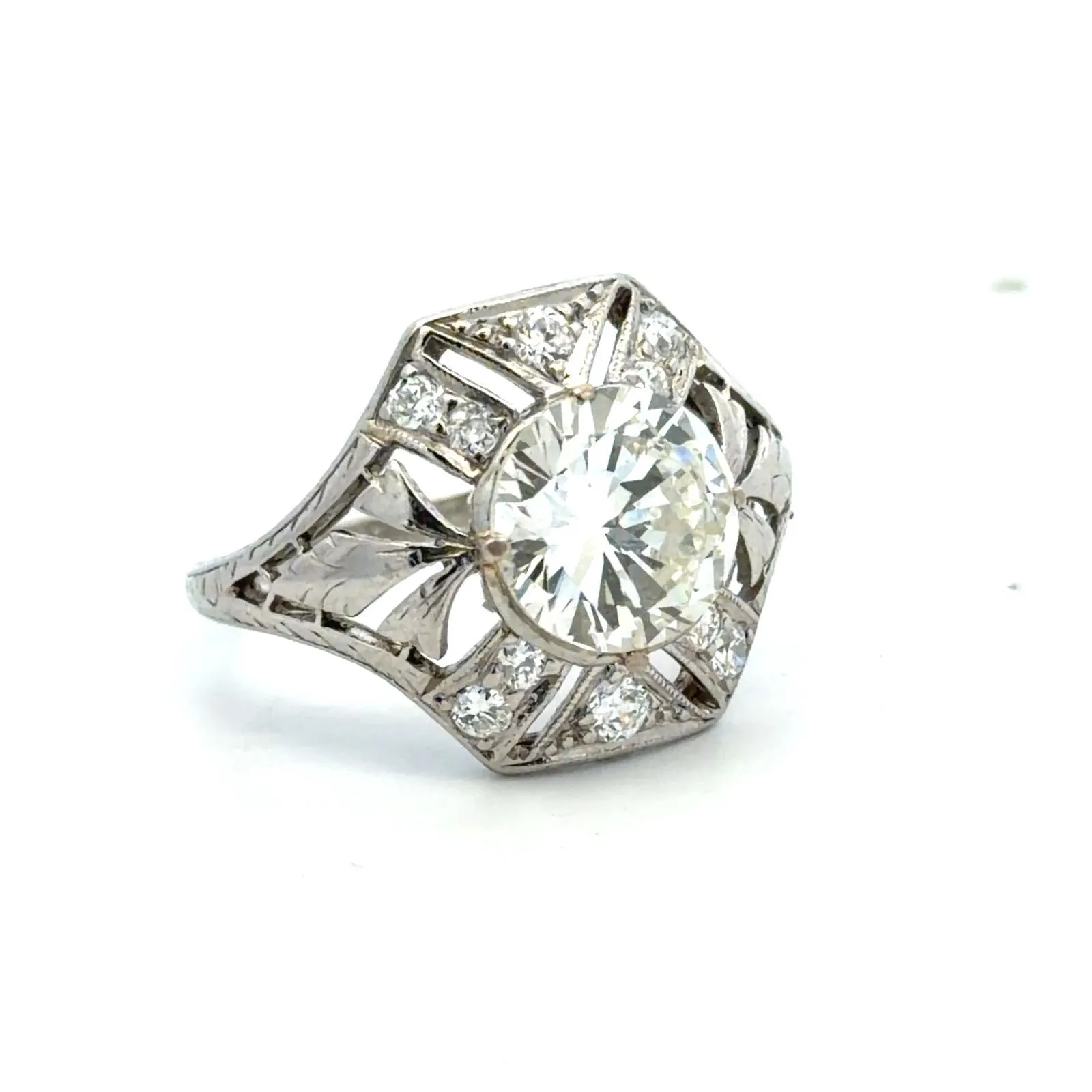 Art déco - Bague en platine et diamant sold by 58 Facettes product image thumbnail 3