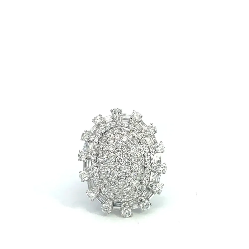 Bague cocktail en or blanc 18 carats et diamants sold by 58 Facettes product image thumbnail 5