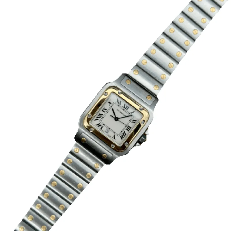 Cartier Santos Galbée - Montre en acier référence 187901 made by 58 Facettes