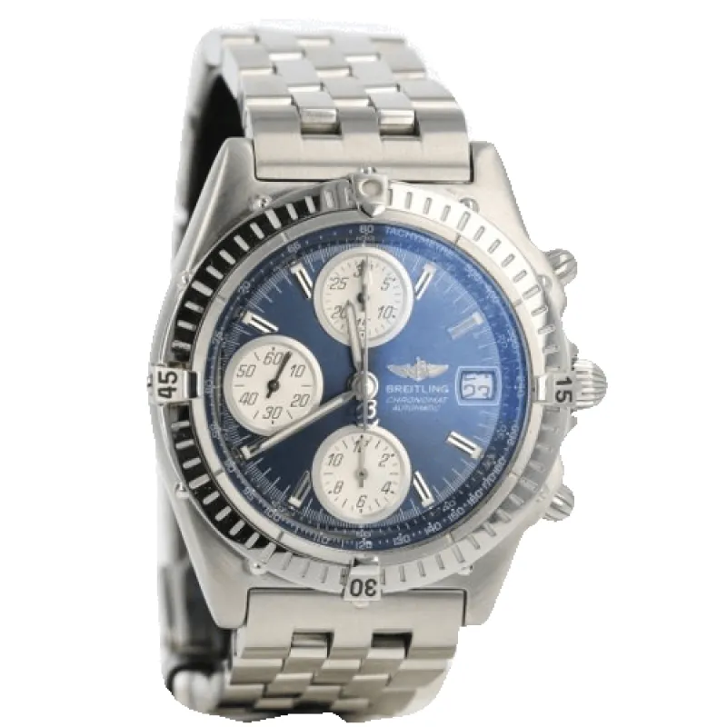 Breitling Chronomat Blackbird - Montre chronographe en acier made by 58 Facettes