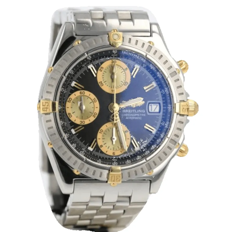 Breitling Chronomat - Montre automatique or et acier made by 58 Facettes