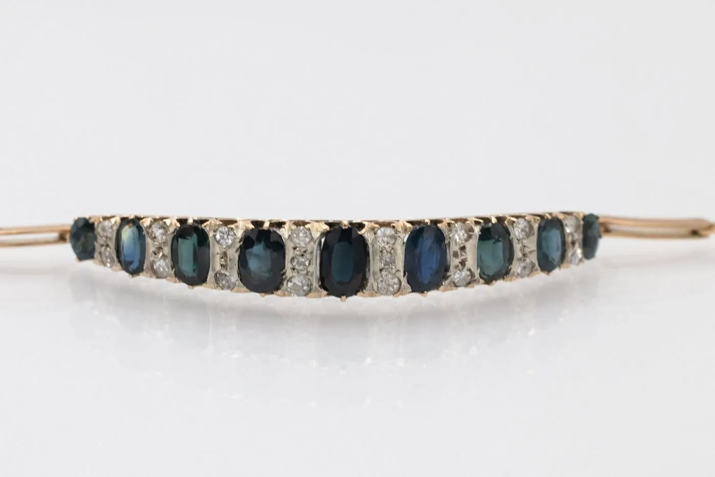 Bracelet en or jaune avec diamants et saphirs naturels sold by 58 Facettes product image thumbnail 3